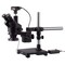 Amscope 7X-45X Trinocular Stereo Zoom Microscope, Single-Arm Boom Stand, 144-LED Light, USB 3 10MP Camera SM-3T-144A-10M3-B - alternate 1